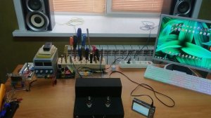 Ламповый усилитель на 6Н3П и TDA7265 демонстрация работы