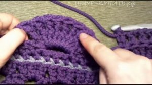 Вяжем вместе: Квадратный ковер из полиэфирного шнура, связанный крючком. Часть 4