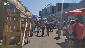 В Казани произошел пожар на Приволжском рынке