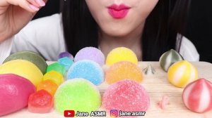 ASMR RAINBOW FOODS, ICE CREAM MARSHMALLOW 레인보우 아이스크림 마쉬멜로우 먹방 EATING SOUNDS