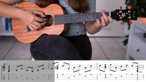 Fingerstyle Ukulele Tutorial - Sound of Silence - Simon & Garfunkel (with tabs)