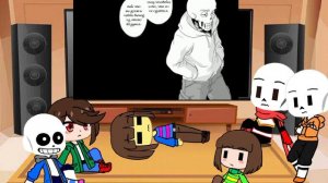 андертейл реагирует на Bad time trio комикс на русском