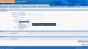 Create Custom Item Attribute Textfield - Oracle Advanced Product Catalog