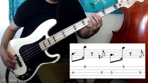 Just The Two of Us - Isolated Solo Bass Lesson with Tablature and Notation