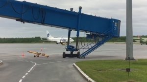 Посадка UTair аэропорт Ханты-Мансийск рейс с Питера ✈️??