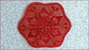 Салфетка спицами. МК вязания салфетки спицами. Часть 2.