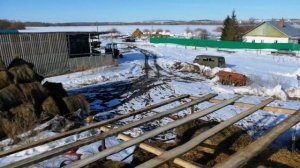 Ангар для хранение сено. Сено хранилище бюджетный вариант