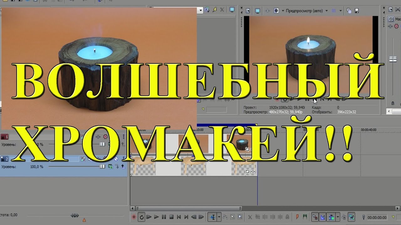Как просто вырезать объект, используя хромакей в Сони Вегас. Урок 16