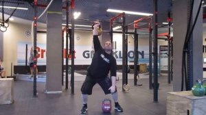 Доношение вырыванием-80,3кг.Гири 48,3кг+32кг.Two hands anyhow-80,3kg.Dead muscle snatch 48,3kg+32kg