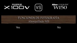 Fujifilm X100V vs. Nikon Coolpix W150: Una Comparación de Especificaciones