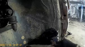 лада девятка. ваз 2109 . вытяжка телевизора . замена порогов