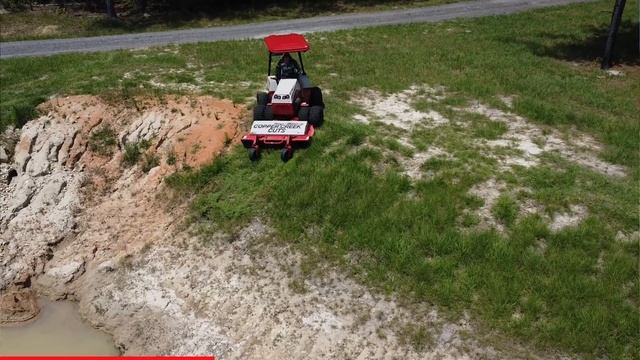 His Tractor Couldn’t Mow this Crazy Steep Pond Bank смотреть онлайн