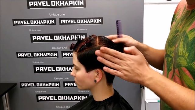 Короткая салонная стрижка. Павел Охапкин.