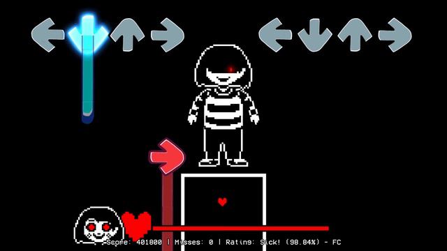 Friday Night Funkin' Genocidal Trouble | Sans, Papyrus, Chara, Undyne Sings Triple Trouble (FNF Mod смотреть онлайн