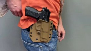 EDC Customs | Кобура поясного ношения из кайдекса для пистолета Ярыгина в расцветке "Койот"