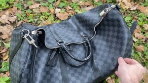 Louis Vuitton Луи Вюиттон Damier Graphite KEEPALL 55 дорожная сумка. KAOS