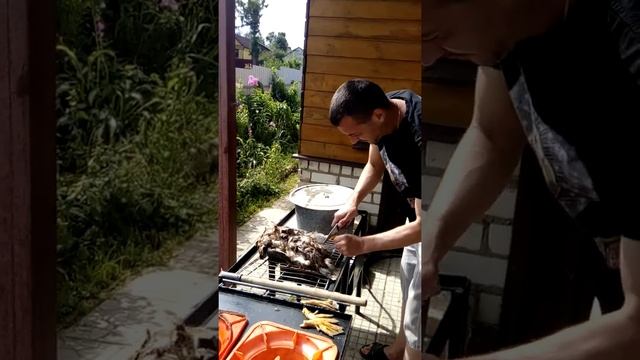 Забой годовалых уток. Тестирование перосъёмной машины. смотреть онлайн