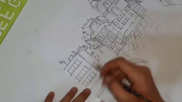 Как нарисовать архитектуру?(Город Прага)♤♡ смотреть онлайн