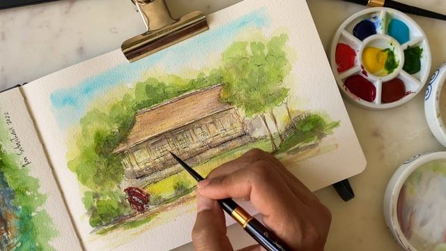 Painting Demo Jardin Japonais Toulouse | M Graham and etchr lab's The Perfect Sketchbook смотреть онлайн