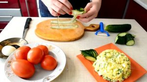 Как красиво нарезать помидоры и огурцы ? Красивая овощная нарезка на Праздничный стол!