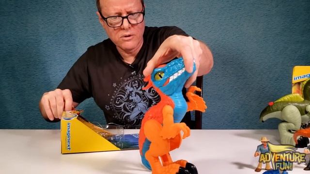 Jurassic World Dominion Dinosaur Imaginext Toy Action Figures T-Rex & Pyroraptor AdventureFun! смотреть онлайн