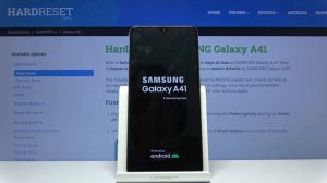 Hard Reset SAMSUNG Galaxy A41 – Remove Screen Lock by Recovery Mode