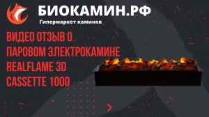 Видеообзор парового электрокамина RealFlame. Биокамин.рф.