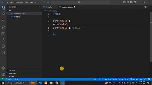 PHP Comments | php | coding community | php course