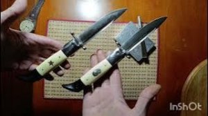 Складной нож "Финка НКВД" с портретом И.В.Сталина