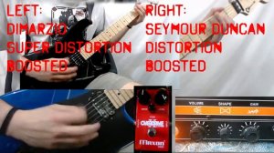 Pickups Comparison - DiMarzio DP100 Super Distortion vs Seymour Duncan SH6 Distortion