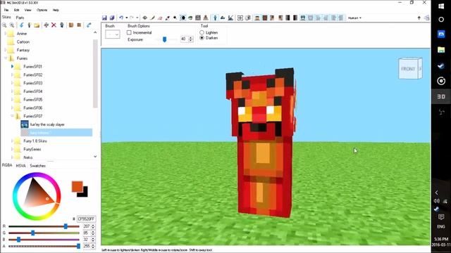 Minecraft Skin Speed Draw | Furry Inferno смотреть онлайн
