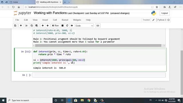 Working with Functions, Part 3