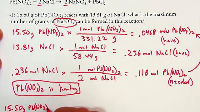 Limiting Reactant Stoichiometry Video смотреть онлайн