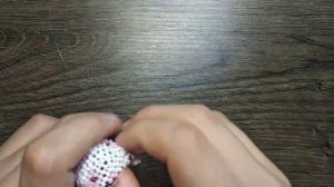 Ушан (зайчик) из бисера . Амигуруми. Подробный мастер-класс.2 Часть Голова с глазами.