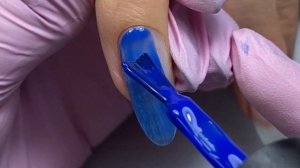 Как сделать ремонт ногтя полигелем? | Наращивание на верхних формах | Зимние текстуры на ногтях