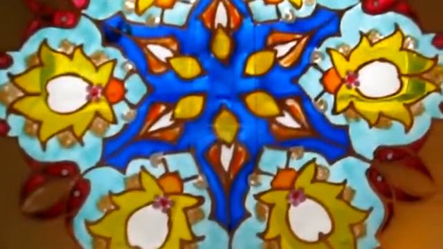 Тарелка с витражной росписью смотреть онлайн