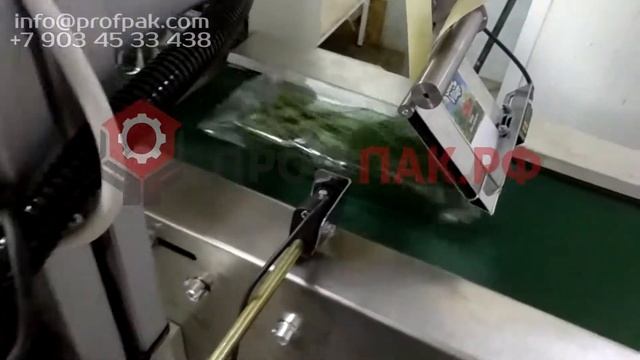 Линия упаковки свежей зелени в флоу пак с автоматом МАG 450 AGDP и этикеровщиком ТК 101 смотреть онлайн