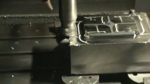 Фрезеровка пуансона пресс-формы коробки 41231 GREENEL