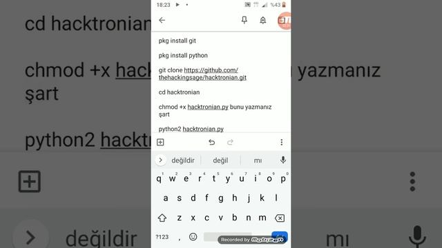 Termux Hacktronian kurulumu смотреть онлайн