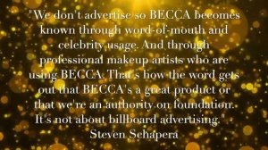 Becca Cosmetics: Brand Origin Story