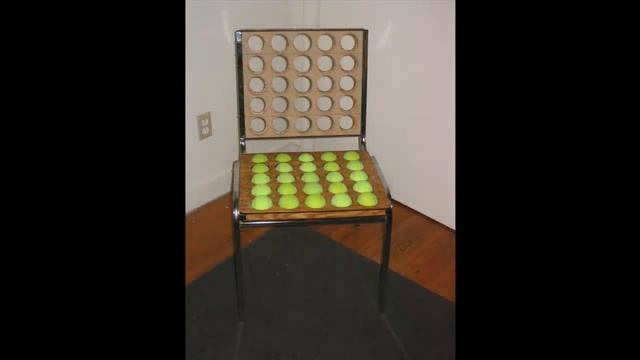 Стул из теннисных мячей своими руками смотреть онлайн