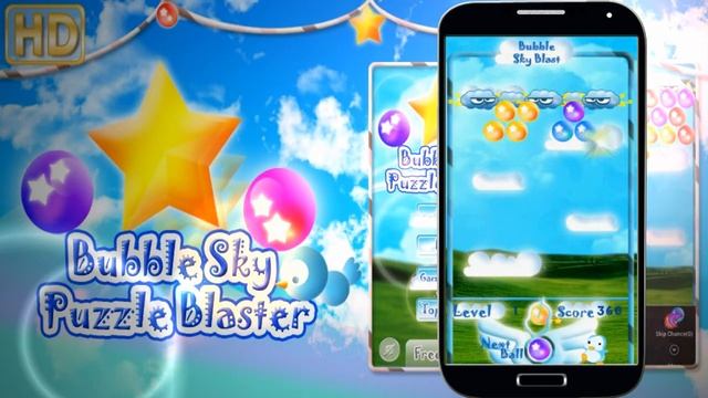 Bubble Sky Puzzle Blaster HD Free on Google Play смотреть онлайн