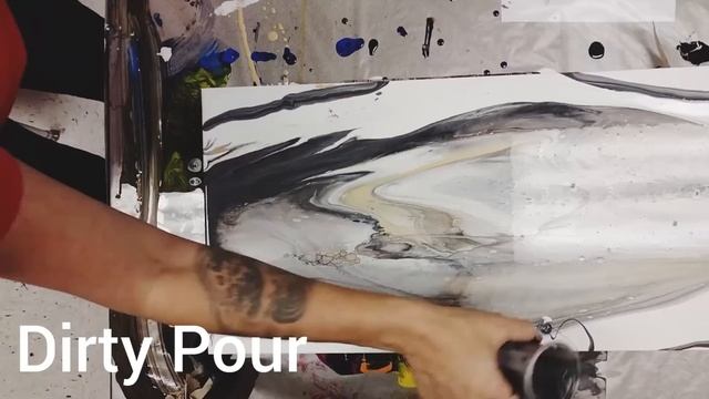 ?Acrylic Pour Demonstration Tutorial Fluid Art How to - Oyster (SOLD) смотреть онлайн