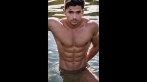 ?AI male models / Swimm-style photo shoot in the water