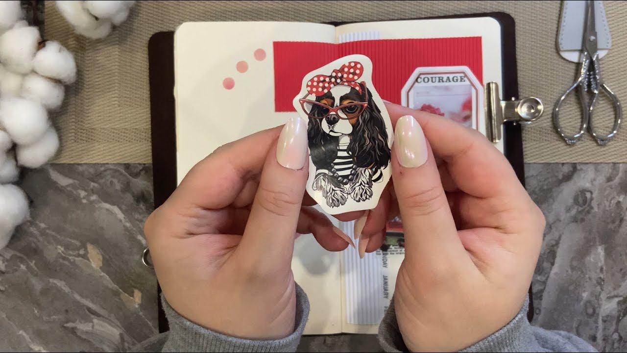 | ASMR for sleep | RED  | Journaling | No talking | Journal decoration | Relaxation 28 смотреть онлайн