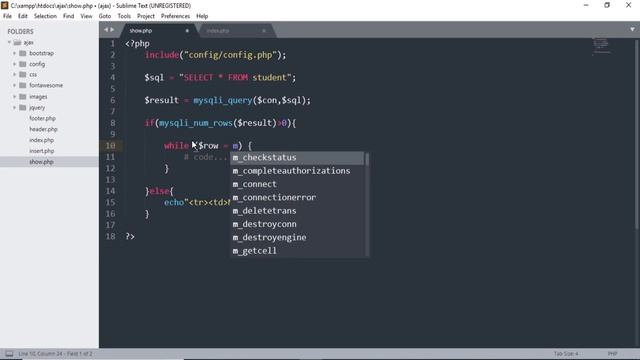 4 Show Record | JQuery Ajax complete course with Student registration project Hindi | Urdu смотреть онлайн