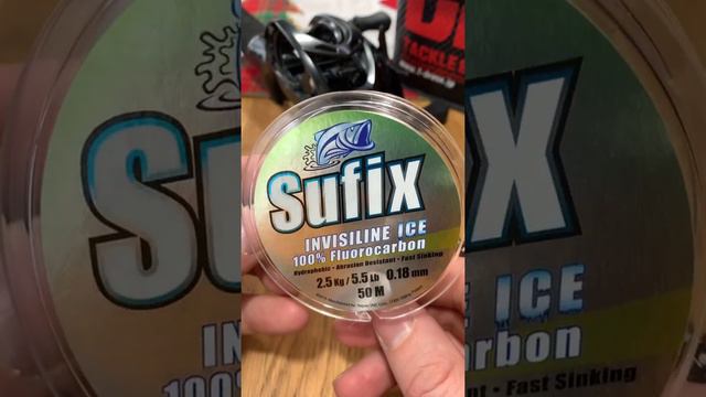 Sufix Invisiline ICE on my twitchbait perch combo with Steez Air TW