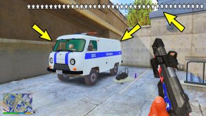 GTA 5 МОДЫ: 40 ЗВЁЗД РОЗЫСКА !! УГНАЛ РУССКУЮ БУХАНКУ УАЗ У ЗЛЫХ КОПОВ...