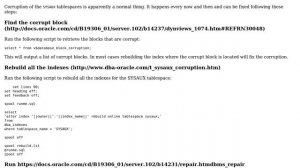 Databases: How to rebuild SYSAUX corrupted tablespace?