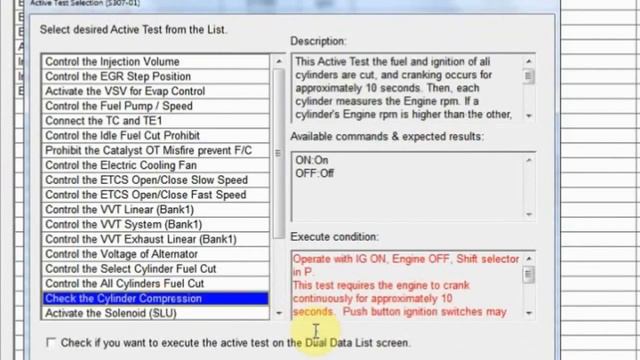 "Check the Cylinder Compression" Active Test смотреть онлайн